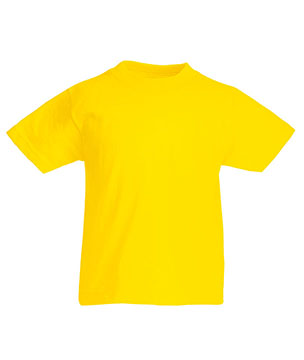 T-SHIRT ORIGINAL BAMBINO - FRUIT OF THE LOOM giallo acceso T-SHIRT ORIGINAL BAMBINO - FRUIT OF THE LOOM giallo acceso